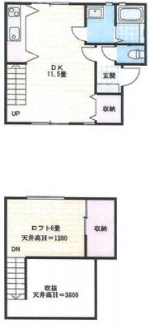 カーサフィオーレ野田(1LDK/1階)の間取り写真
