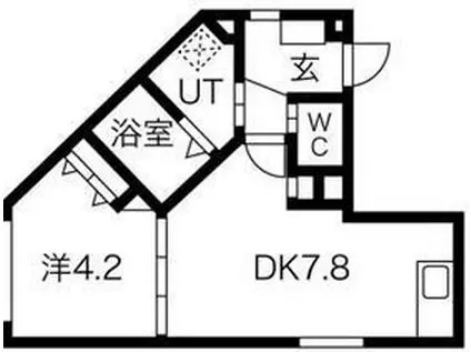 FR.IMP門前仲町(1DK/5階)の間取り写真