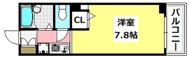 アビタシオン・F(ワンルーム/3階)の間取り写真