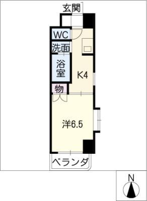 セントラル瑞穂(1K/7階)の間取り写真
