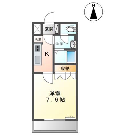 ハイツ ジュピター(1K/2階)の間取り写真