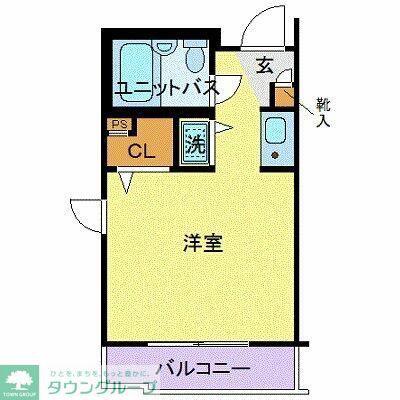ジョイフル祐天寺(ワンルーム/3階)の間取り写真