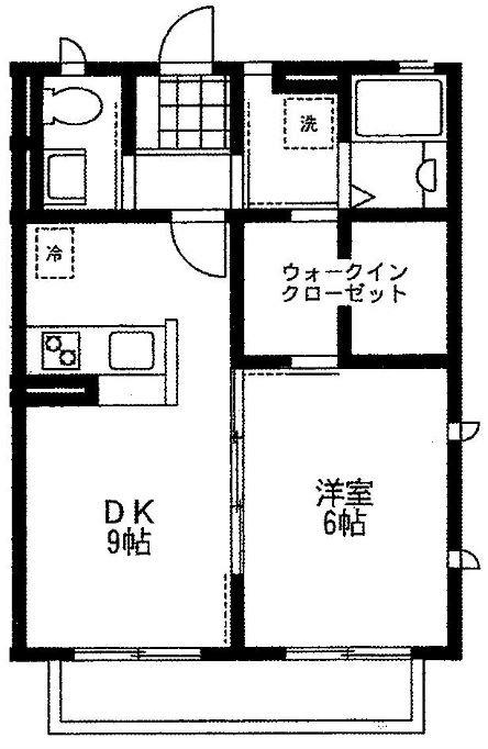 ソレイユ(1SLDK/2階)の間取り写真