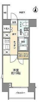 ルジェンテ木場 12階(1K/12階)の間取り写真