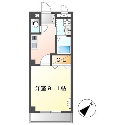 エムネージュ薬円台(1K/3階)の間取り写真