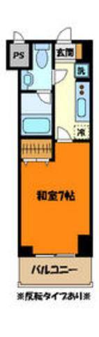 HF八王子レジデンス(1K/7階)の間取り写真