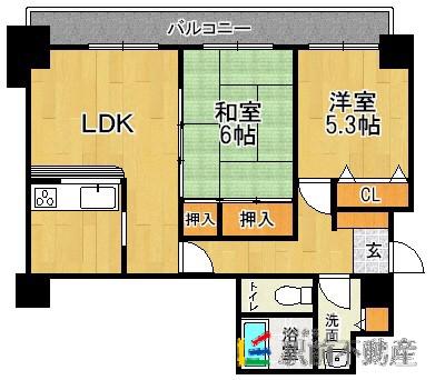 TENGOODCITY BRISTOL(2LDK/4階)の間取り写真