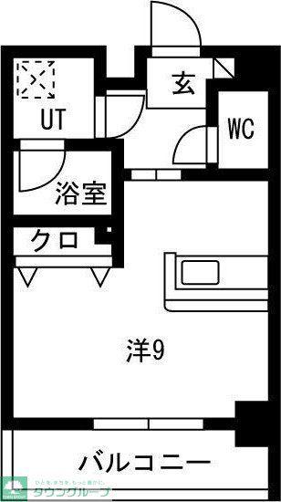 グランテラス熱田(ワンルーム/8階)の間取り写真
