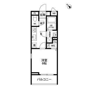 リコルテ一社(1K/1階)の間取り写真