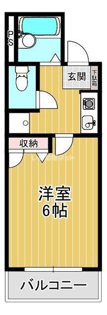 グレースビル(1K/3階)の間取り写真