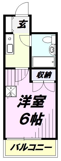ライブコア清瀬(1K/3階)の間取り写真