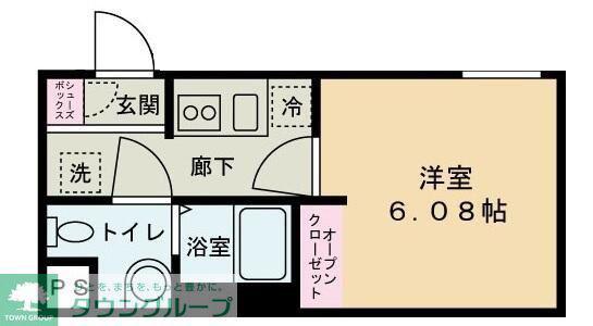 シロンコート杉並(1K/3階)の間取り写真