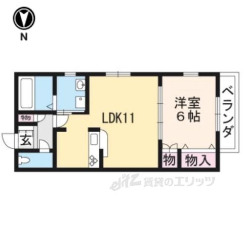 グランメゾン御池(1LDK/3階)の間取り写真