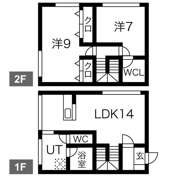 コーポラス宮沢(2LDK/1階)の間取り写真