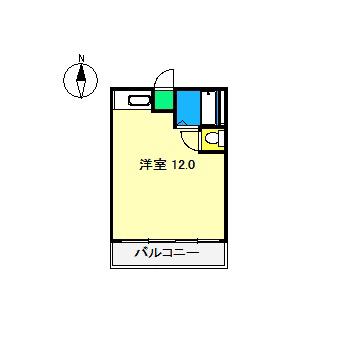 アゼリア30(ワンルーム/2階)の間取り写真