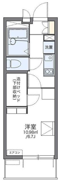 レオパレス生麦駅前(1K/1階)の間取り写真