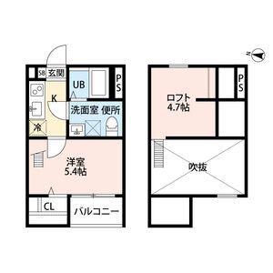CLASSY STYLE (1K/1階)の間取り写真