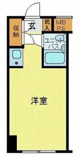 ハローレジデンス西葛西(ワンルーム/1階)の間取り写真
