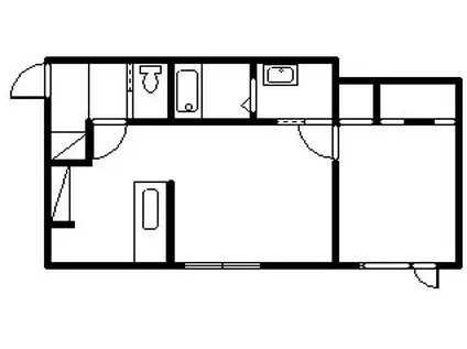 QUARK(1LDK/2階)の間取り写真