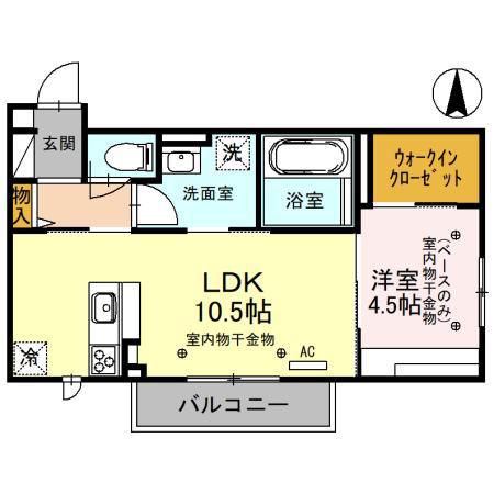 AILE DANGE(1LDK/2階)の間取り写真
