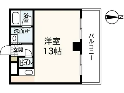 プロスパー千田(ワンルーム/3階)の間取り写真