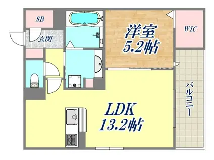 D-RESIDENCE上甲子園(1LDK/3階)の間取り写真