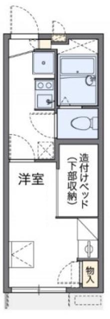 レオパレス野崎通B(1K/2階)の間取り写真