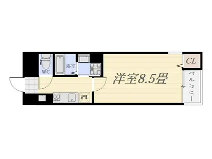 GRANVERDE SHIMOARATAII(1K/2階)の間取り写真