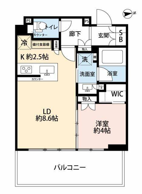 シティタワーズ東京ベイ イーストタワー(1LDK/14階)の間取り写真