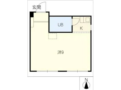 ジュネス54(1K/3階)の間取り写真