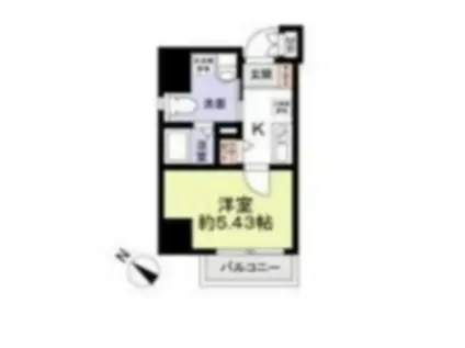 ゼスト横浜(1K/3階)の間取り写真