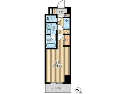 シティラックスヨコハマ(1K/5階)の間取り写真