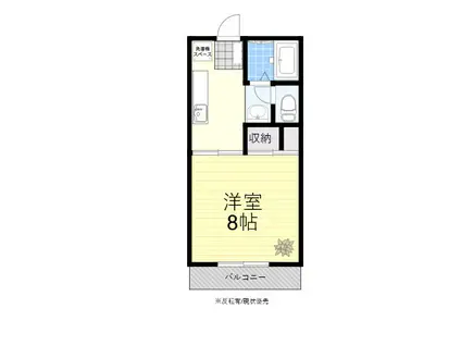 サンライフ末盛(1K/1階)の間取り写真