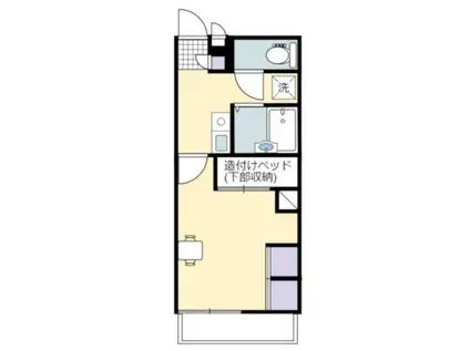 JUSTICE(1K/1階)の間取り写真