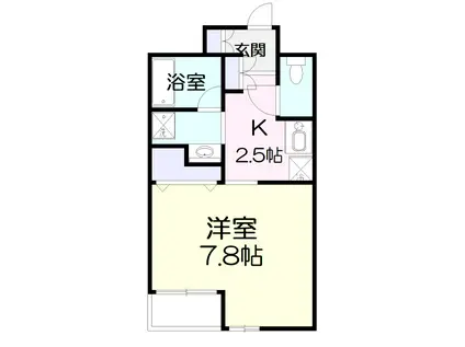 フィオーレ(1K/3階)の間取り写真