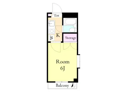 イプシロン成増(1K/2階)の間取り写真