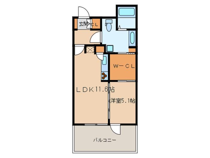 マチュリティ小石川(1LDK/3階)の間取り写真