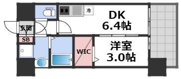 プレサンス東淀川駅前プローシェ(1DK/3階)の間取り写真