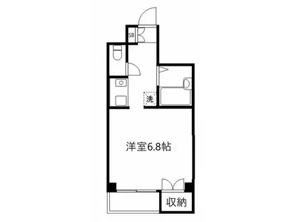グレース・Y(ワンルーム/1階)の間取り写真