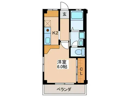 レジデンス高橋(1K/3階)の間取り写真