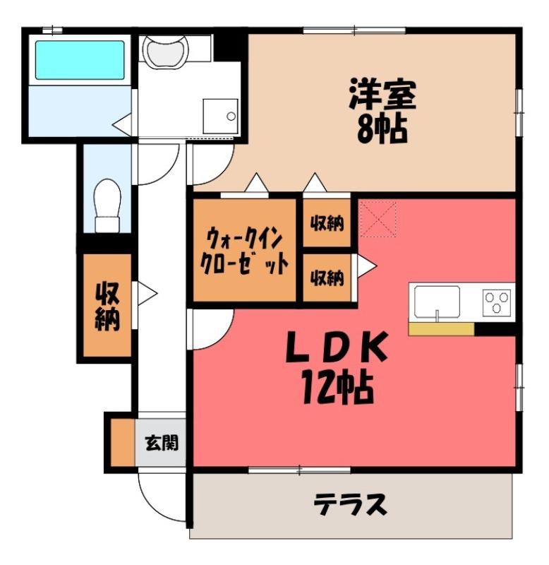 京和風 嵯峨野 星(1LDK/1階)の間取り写真