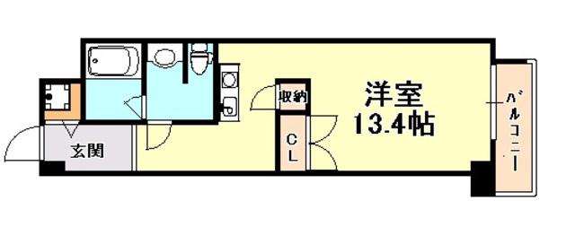 SUN MALL KOH(ワンルーム/4階)の間取り写真