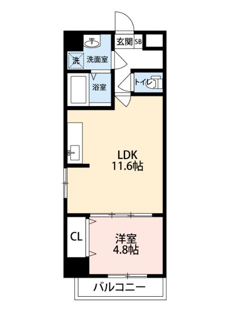 MANDARIN COURT 深井駅前(1LDK/3階)の間取り写真