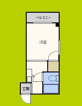 ラパンジール阿波座II(ワンルーム/3階)の間取り写真