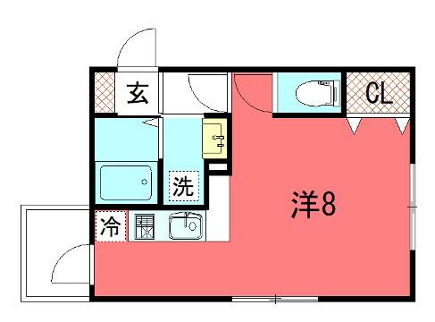 一乗寺北大丸町マンション(ワンルーム/4階)の間取り写真