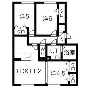 ル・シエル(3LDK/3階)の間取り写真