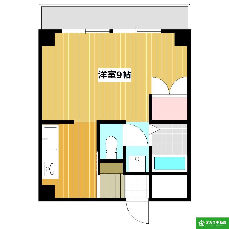 スターダスト中島(1K/6階)の間取り写真