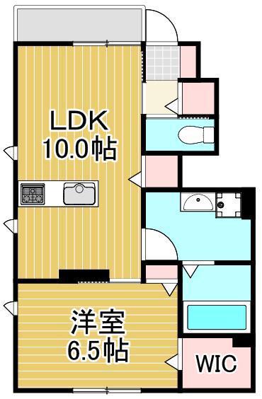 ASTER(1LDK/1階)の間取り写真