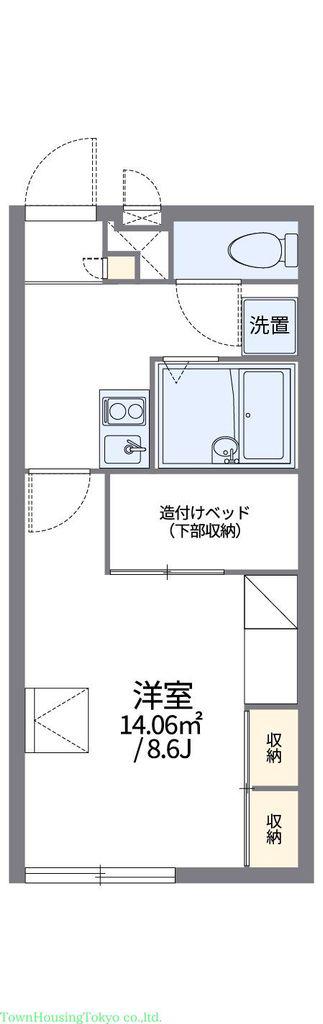 レオパレスグリーンヒルズライフ(1K/2階)の間取り写真