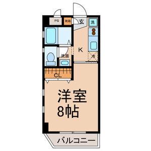サンハイム長久手(1K/3階)の間取り写真